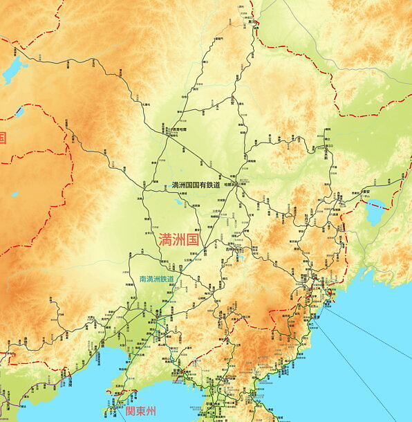 満洲路線図